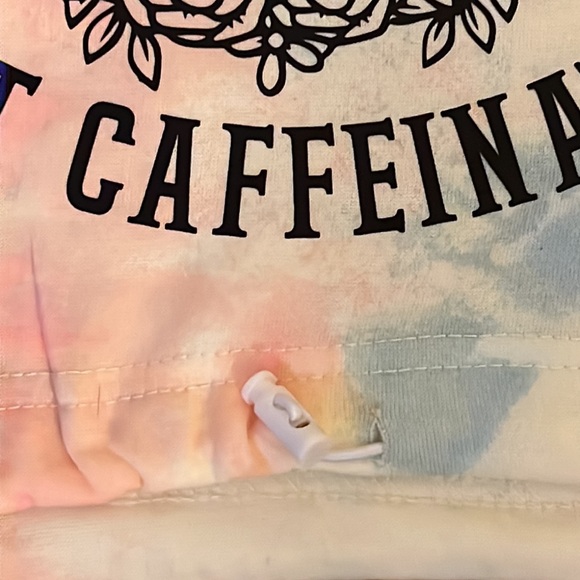 Dead Inside but Caffeinated tie-dye crewneck cropped sweatshirt. - Picture 2 of 8
